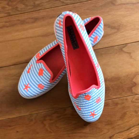 Sperry Shoes - Sperry 🥿Seersucker Flats🥿